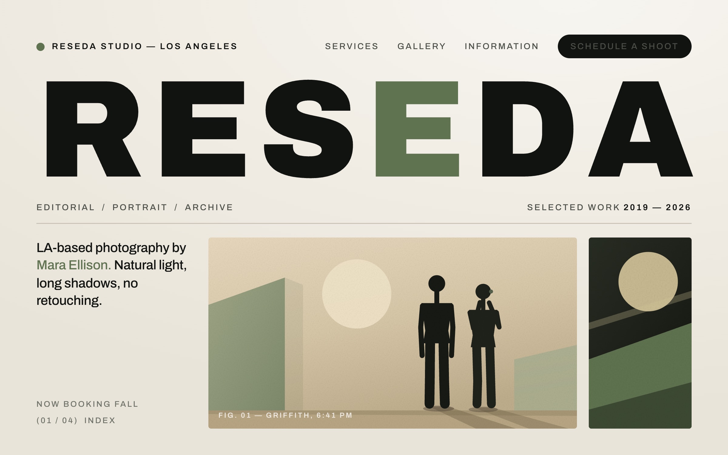 Reseda photography site