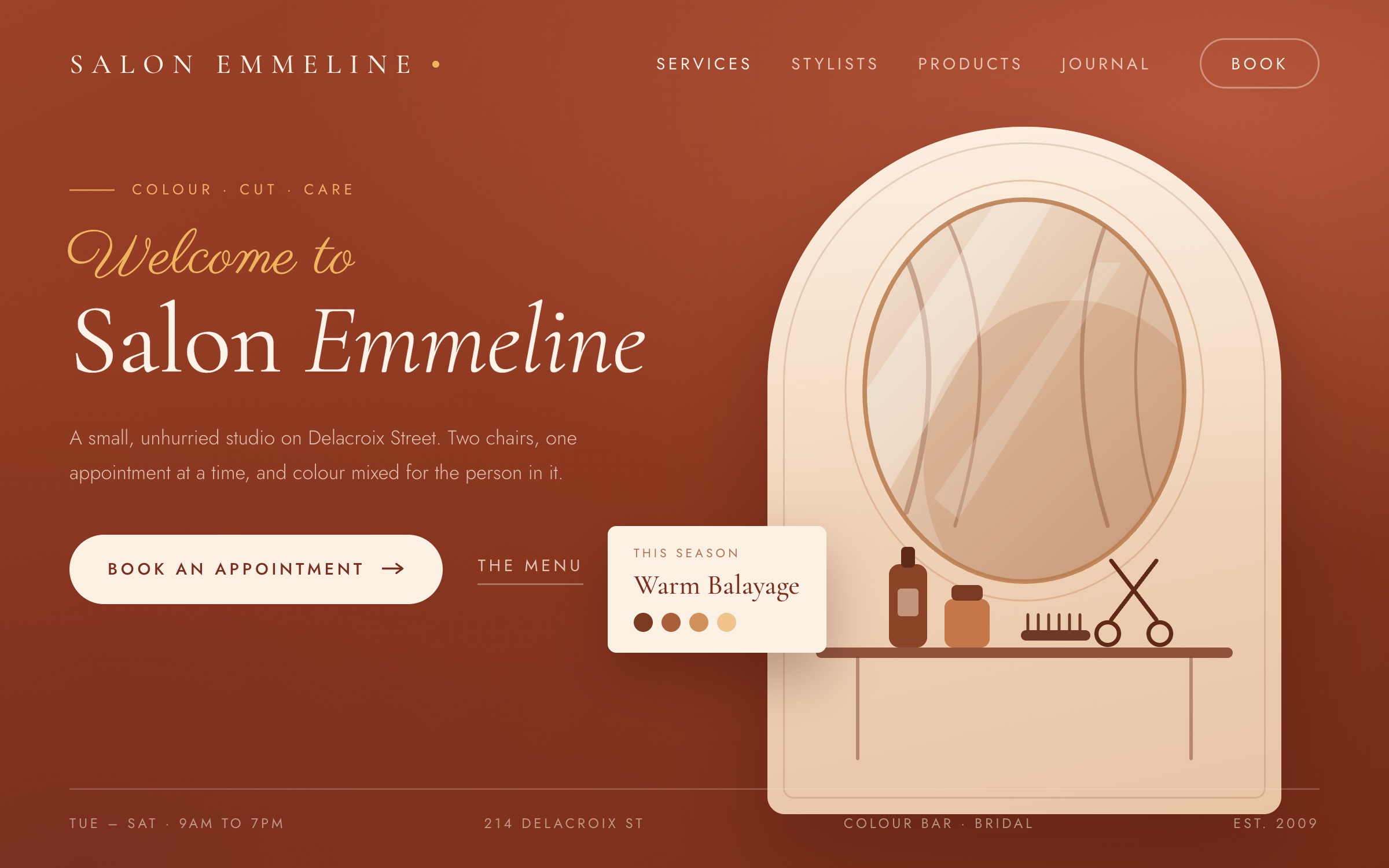 Salon Emmeline site